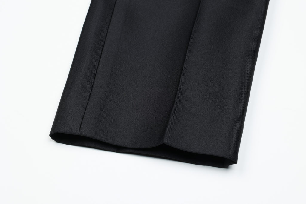#69.1 Hepburn Mikado Silk Trousers (Black)