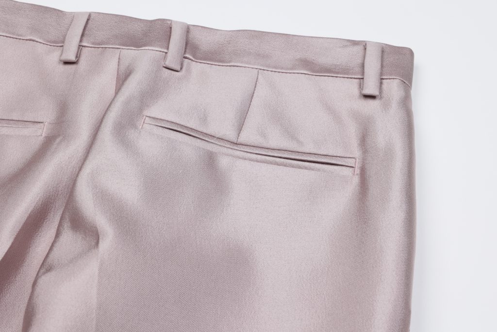 #69 Hepburn Mikado Silk Trousers (Pink Pearl)