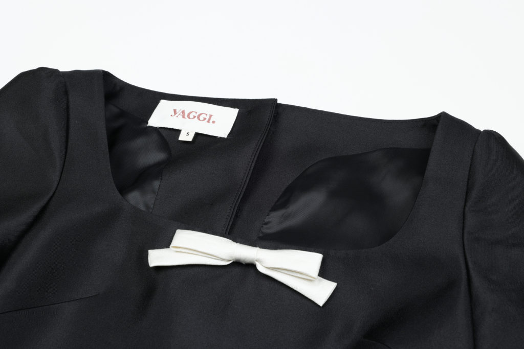 #70 Petite Silk Button Dress (Black)