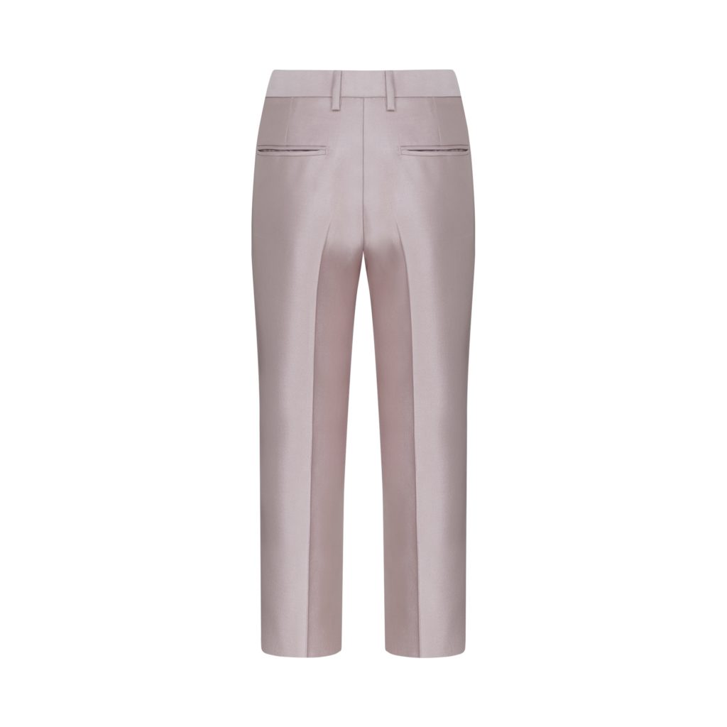 #69 Hepburn Mikado Silk Trousers (Pink Pearl)