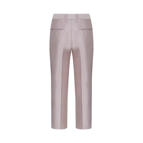 Alternative view of #69 Hepburn Mikado Silk Trousers (Pink Pearl)