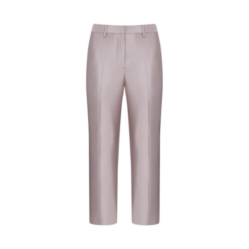 #69 Hepburn Mikado Silk Trousers (Pink Pearl)