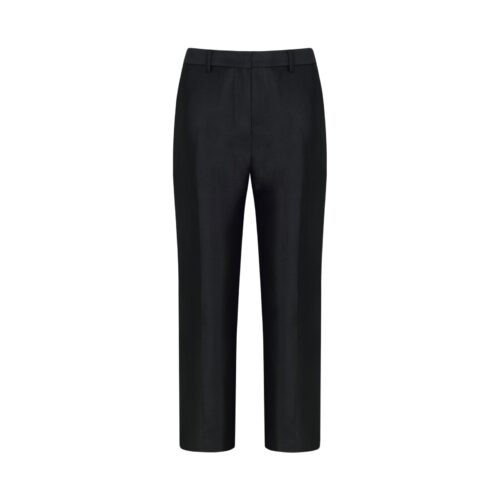 #107 Hepburn Silk Trousers (Black)