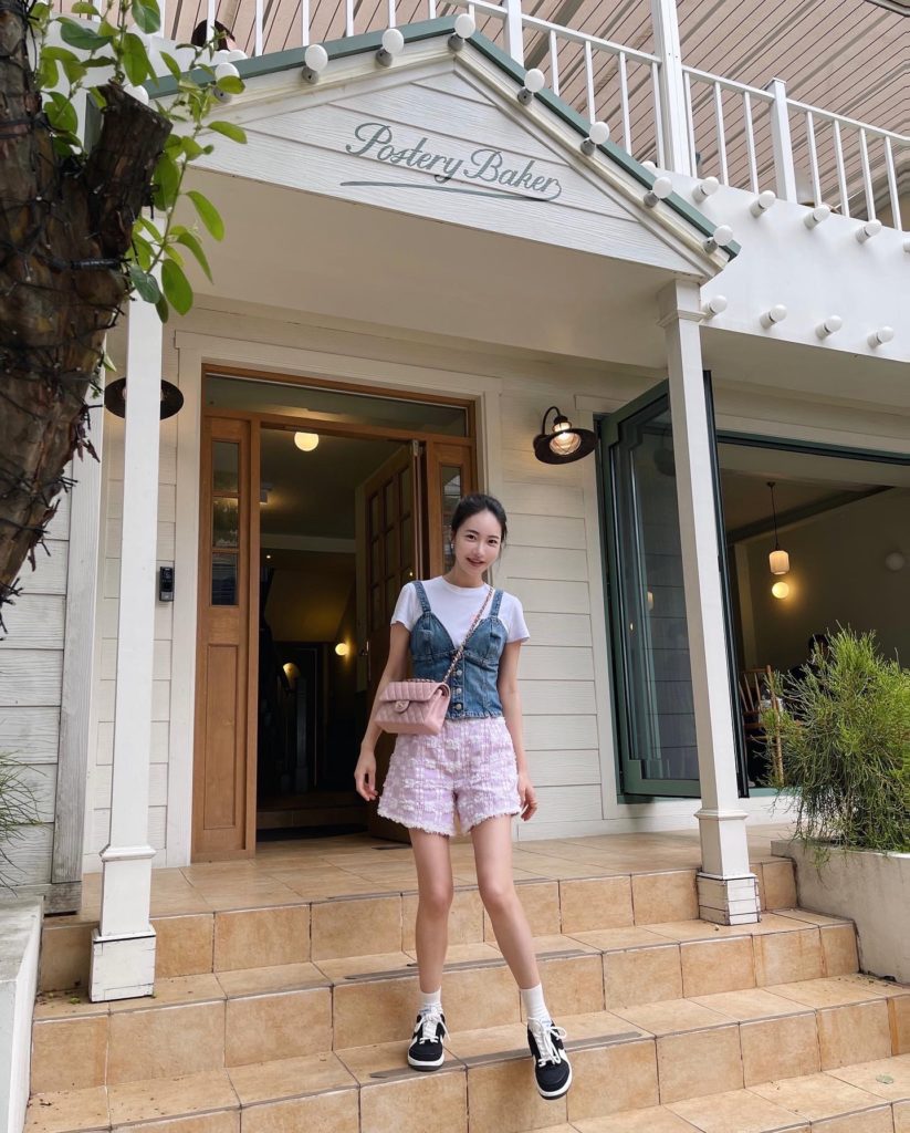 #72.1 Pink Houndstooth Sailor Tweed Shorts ( Set-Up 5% Off)