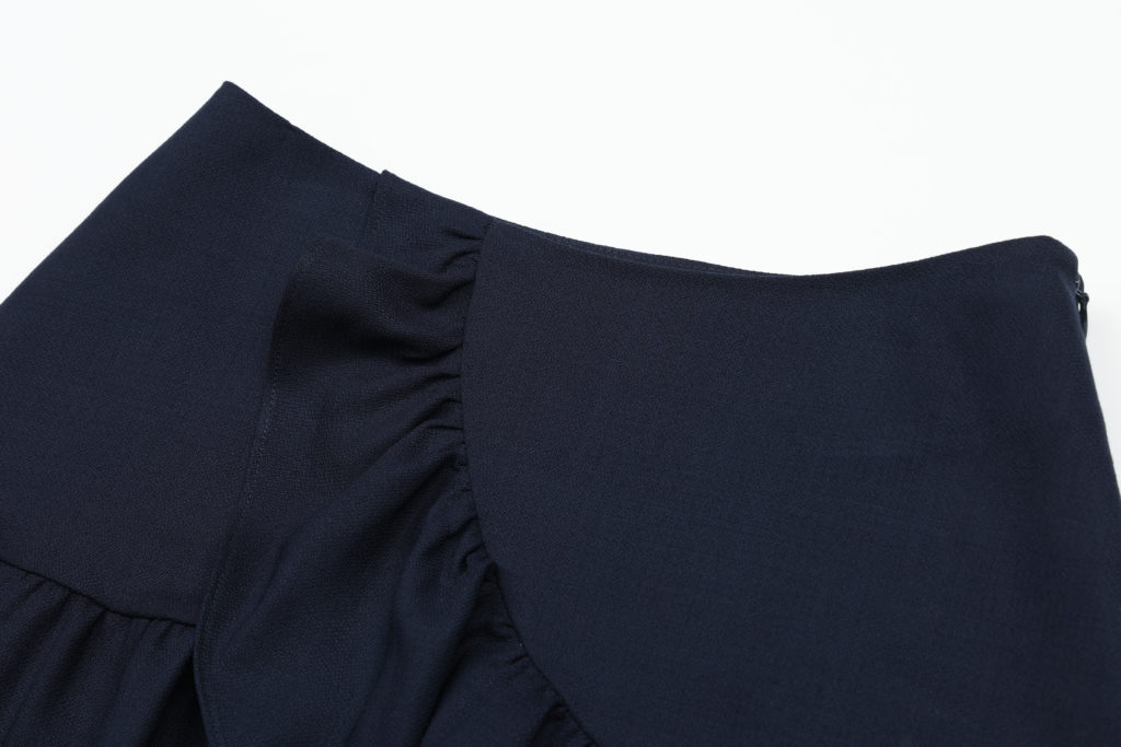#73 Holiday Frill Skirt (Deep Navy)