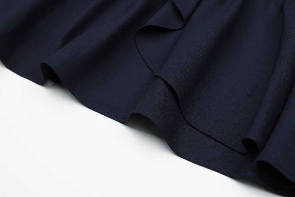 #73 Holiday Frill Skirt (Deep Navy)