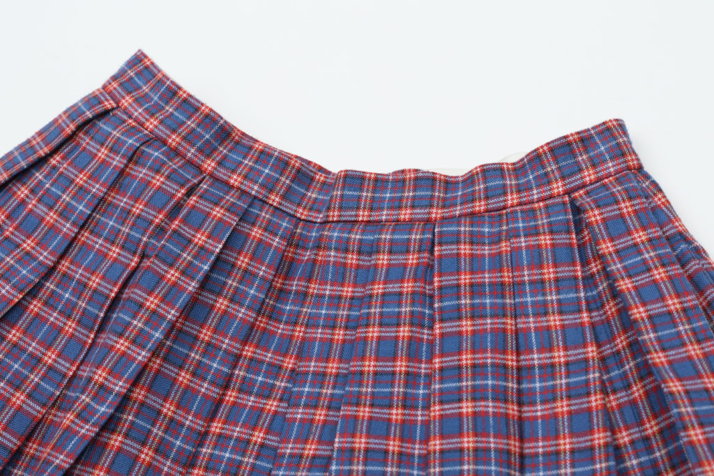 #78. British Check Full Volume Skirt