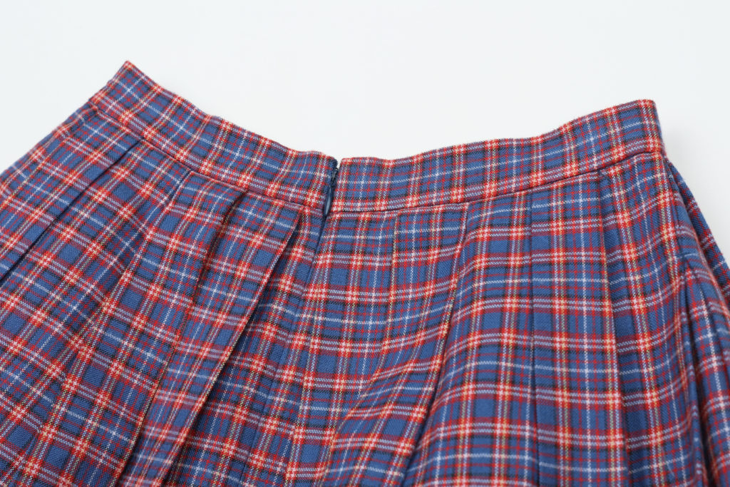 #78. British Check Full Volume Skirt
