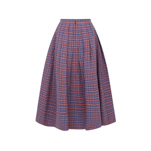 Alternative view of #78. British Check Full Volume Skirt