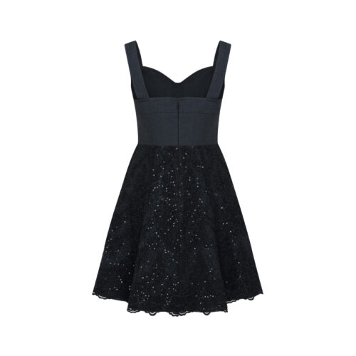 Alternative view of #77.1 Black Sequin Lace Couture Dress (+5cm)