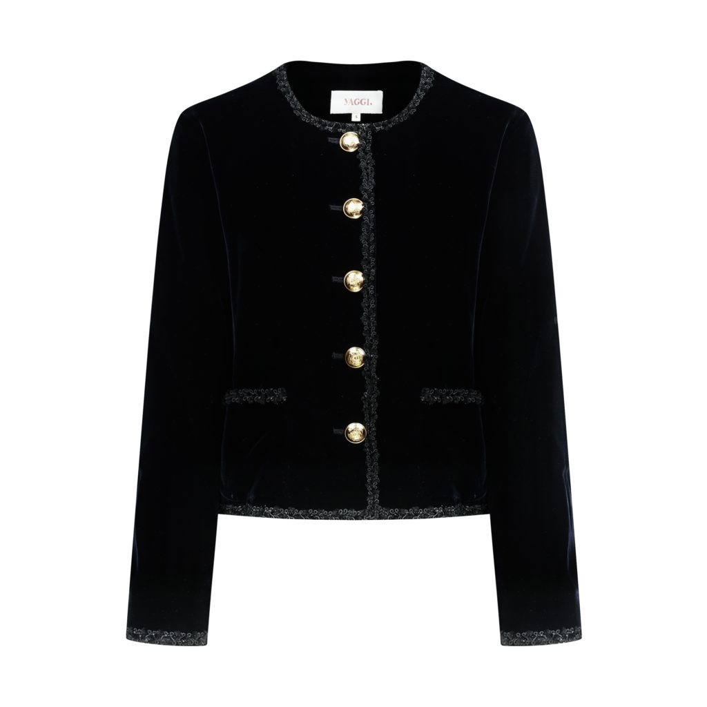 #80 The New Agehara Velvet Jacket (Black)