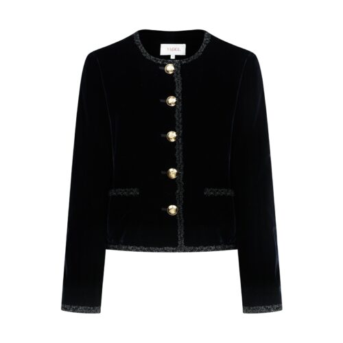 #80 The New Agehara Velvet Jacket (Black)