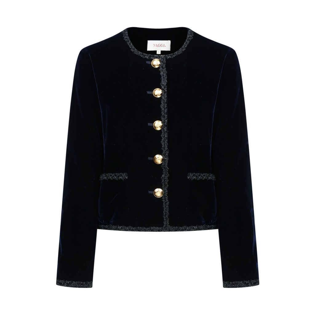 #80.1 The New Agehara Velvet Jacket (Navy)