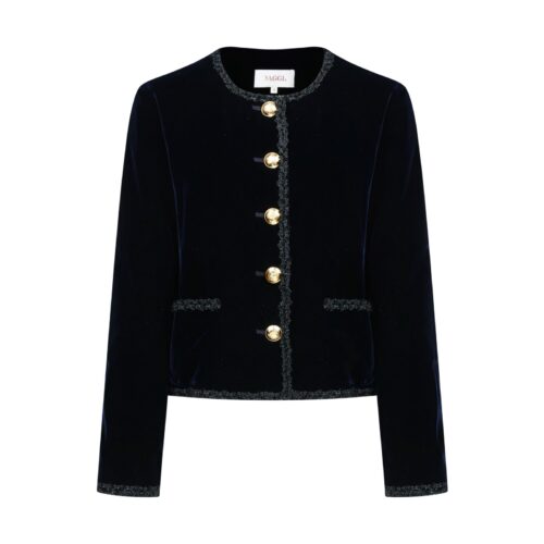 #80.1 The New Agehara Velvet Jacket (Navy)