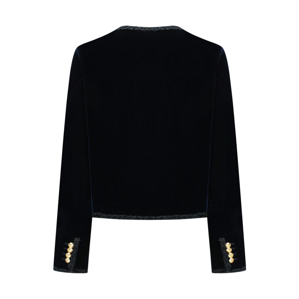 #80.1 The New Agehara Velvet Jacket (Navy)