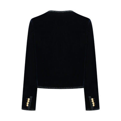 Alternative view of #80.1 The New Agehara Velvet Jacket (Navy)