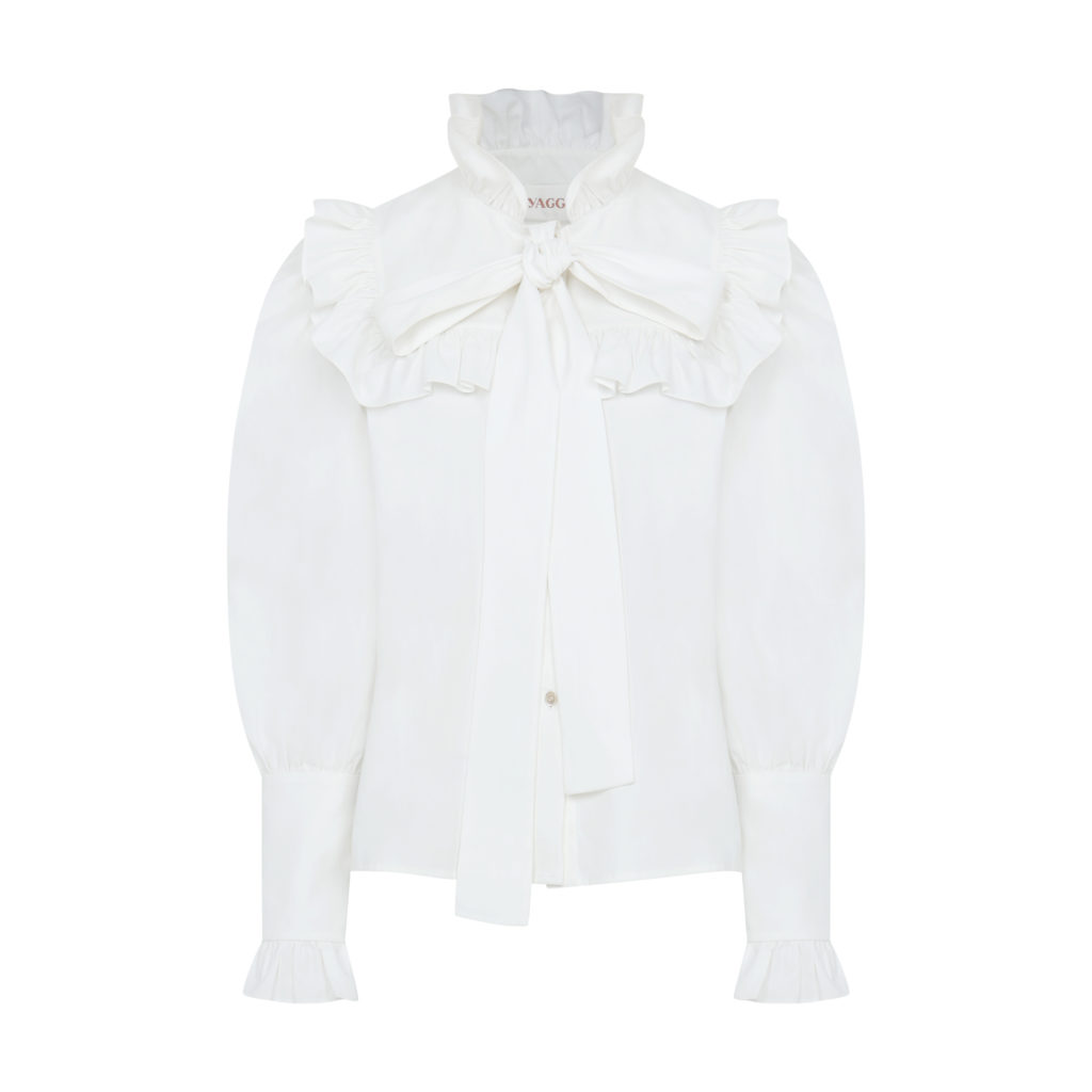 #83 Kate's Ruffle Bow Blouse