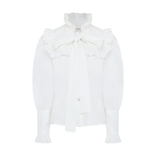 #83 Kate's Ruffle Bow Blouse