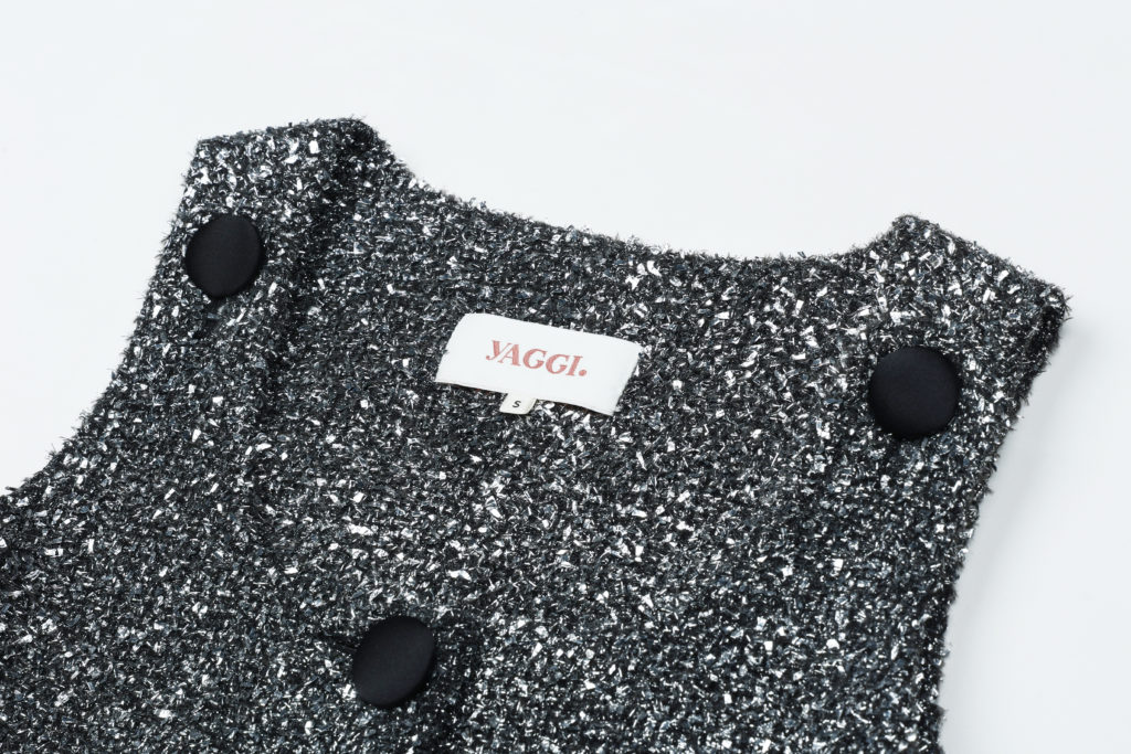 #85.1 Black Diamond Tweed Dress (기장추가 5cm)