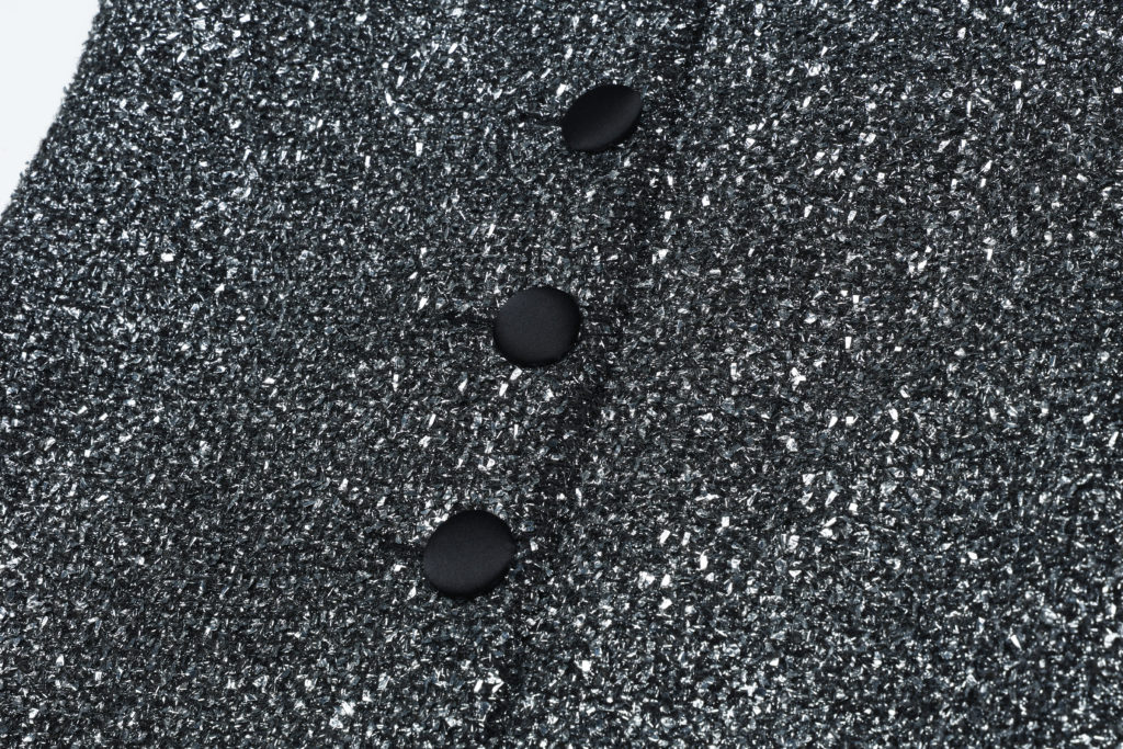 #85.1 Black Diamond Tweed Dress (기장추가 5cm)