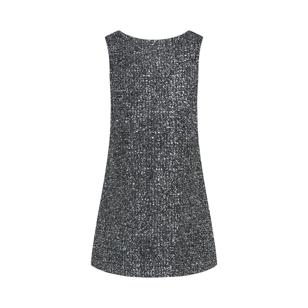 #85.1 Black Diamond Tweed Dress (기장추가 5cm)