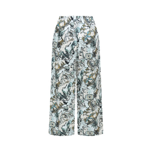 Alternative view of #86 Printed Satin Silk Trousers (바로배송)
