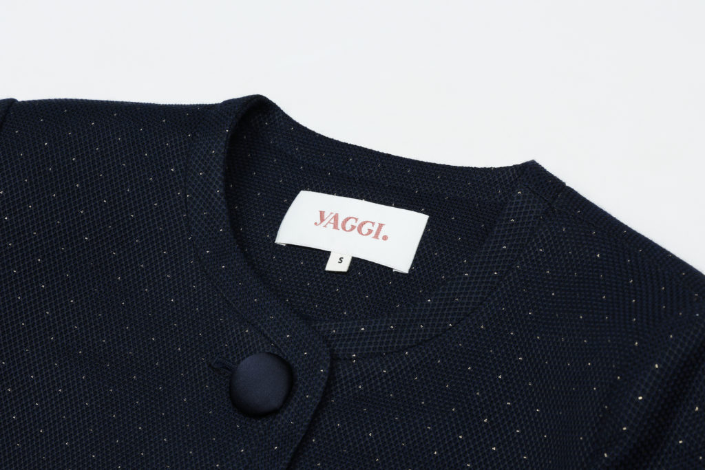 #87 French Gold Dot Jacquard Jacket