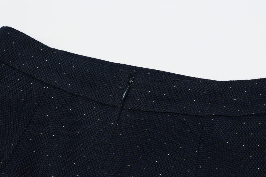#87.1 French Gold Dot Jacquard Skirt
