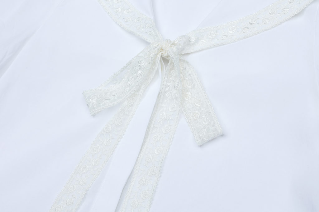 #88 Lace Detailed Sailor Collar Blouse