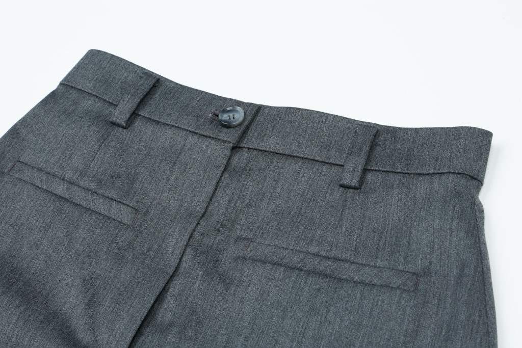 #89 Lily’s Grey Wool Pleated Skirt