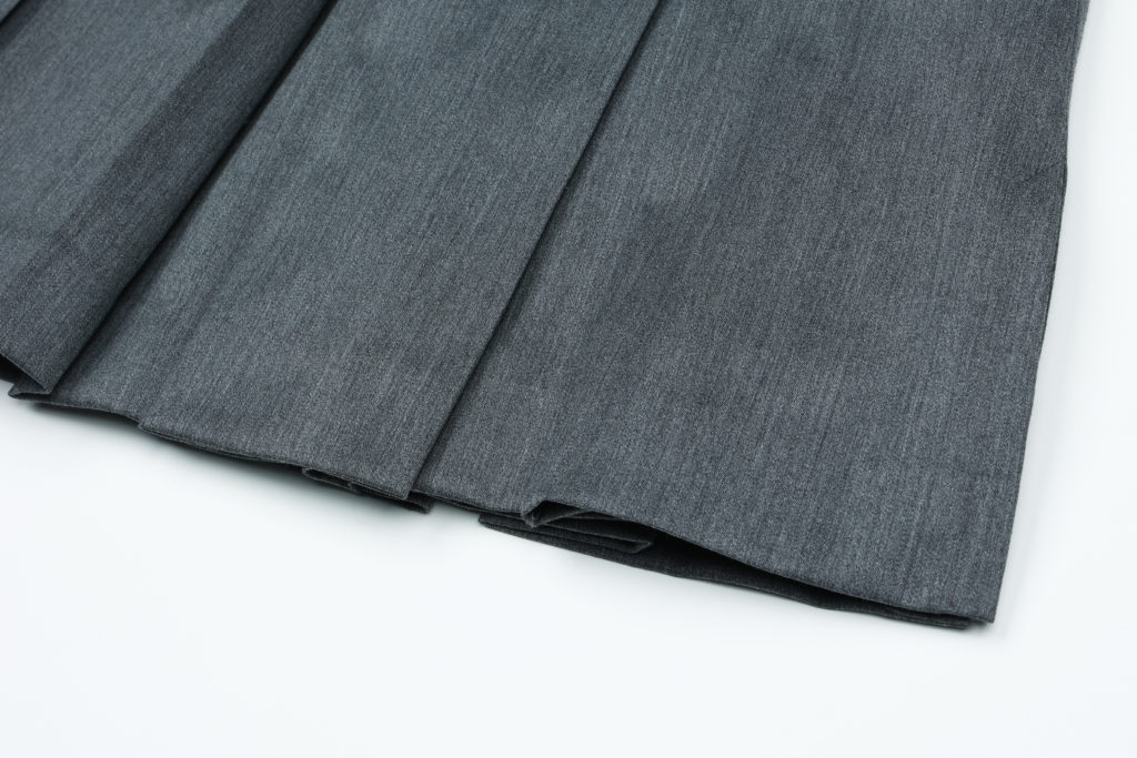 #89 Lily’s Grey Wool Pleated Skirt