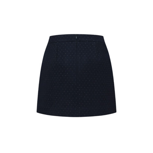 Alternative view of #87.1 French Gold Dot Jacquard Skirt
