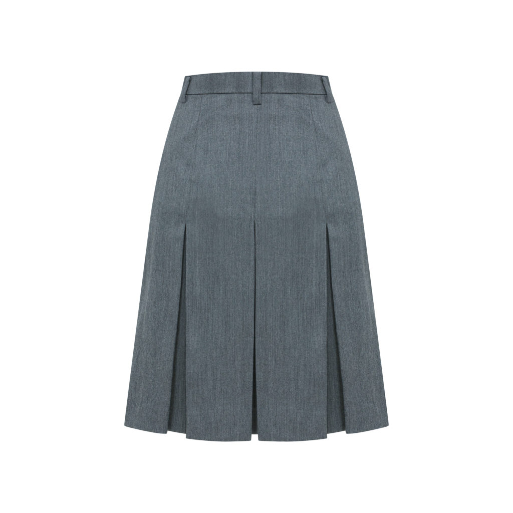 #89 Lily’s Grey Wool Pleated Skirt