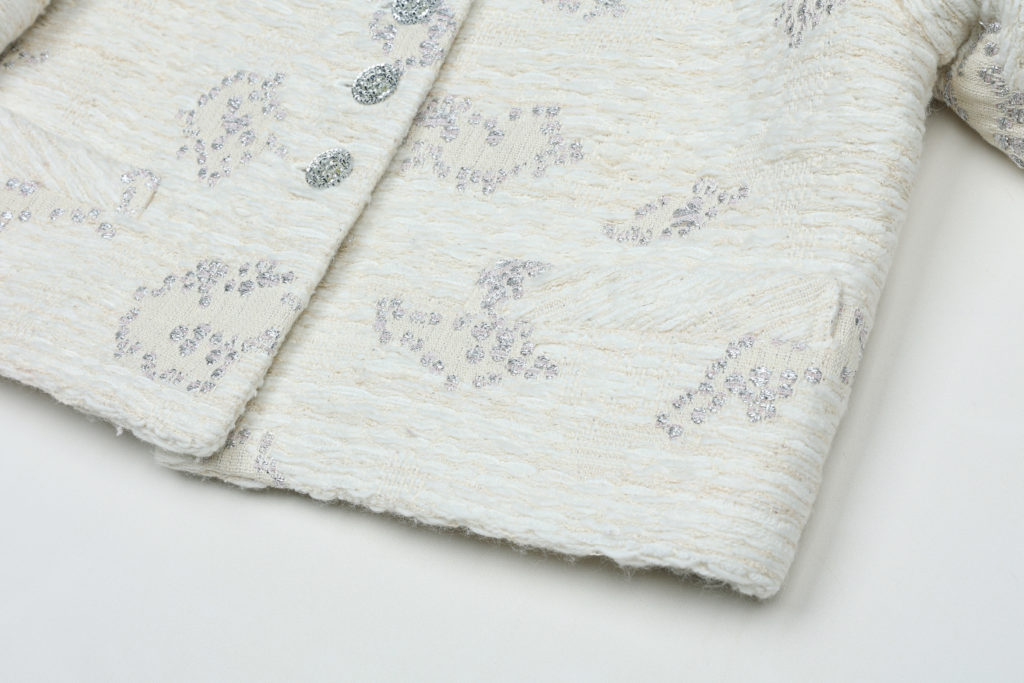 #90 White Magnolia Tweed Jacket (2차리오더 바로배송)