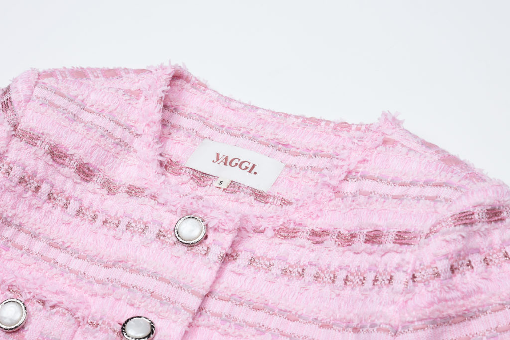 #92 Rosie Pink Tweed Jumpsuit