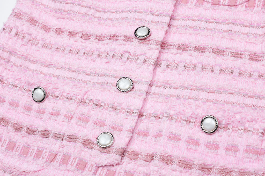 #92 Rosie Pink Tweed Jumpsuit