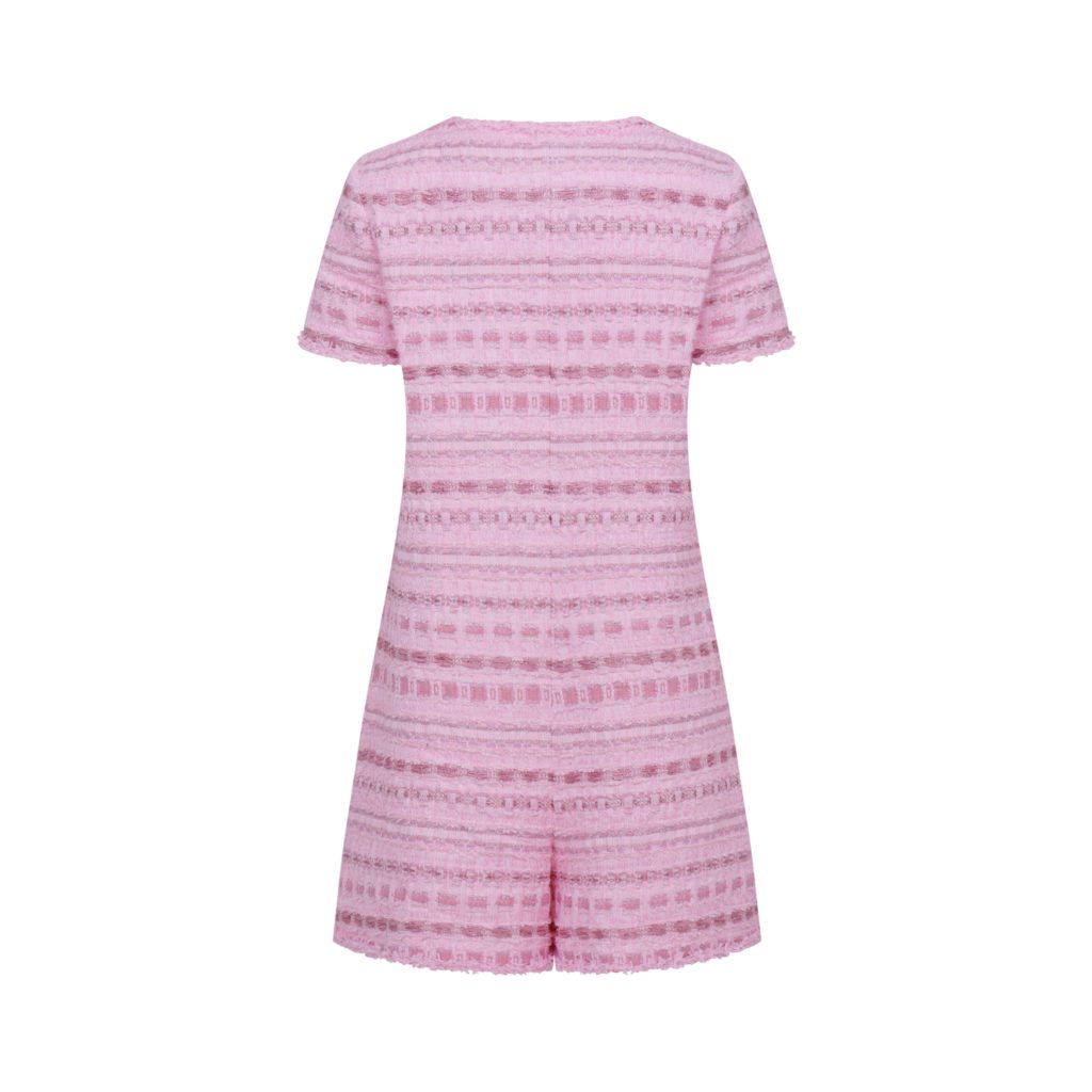 #92 Rosie Pink Tweed Jumpsuit