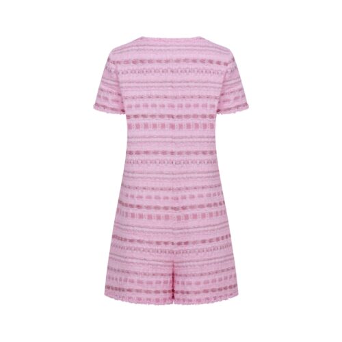 Alternative view of #92 Rosie Pink Tweed Jumpsuit