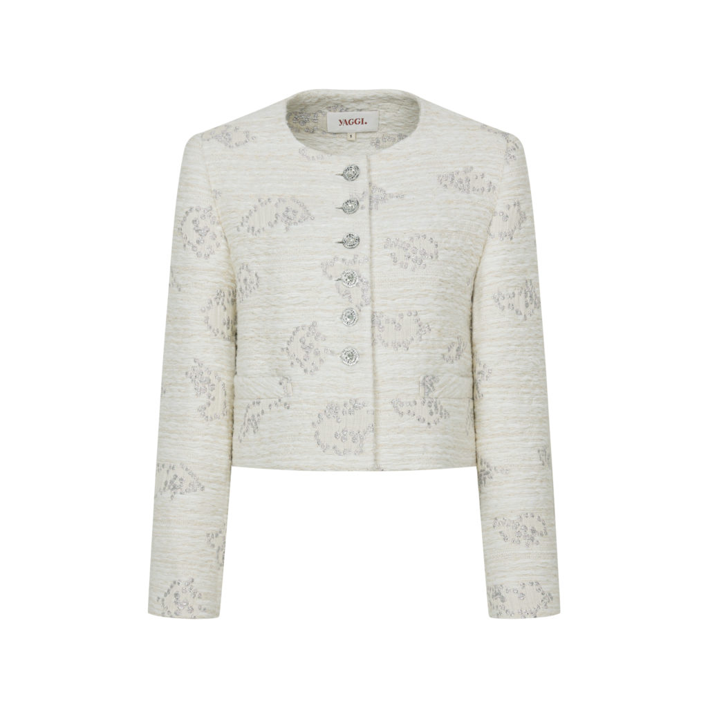 #90 White Magnolia Tweed Jacket (2차리오더 바로배송)