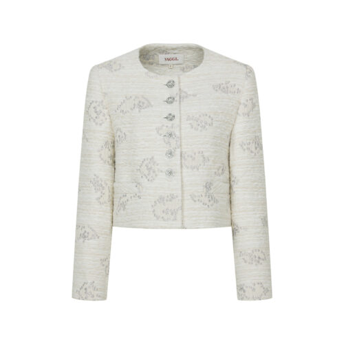 #90 White Magnolia Tweed Jacket (2차리오더 바로배송)
