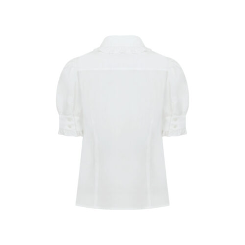 Alternative view of #116 Jill's Pearl White Blouse (바로배송)