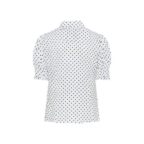 Alternative view of #93.1 Polka Dot Chiffon Blouse ( White )