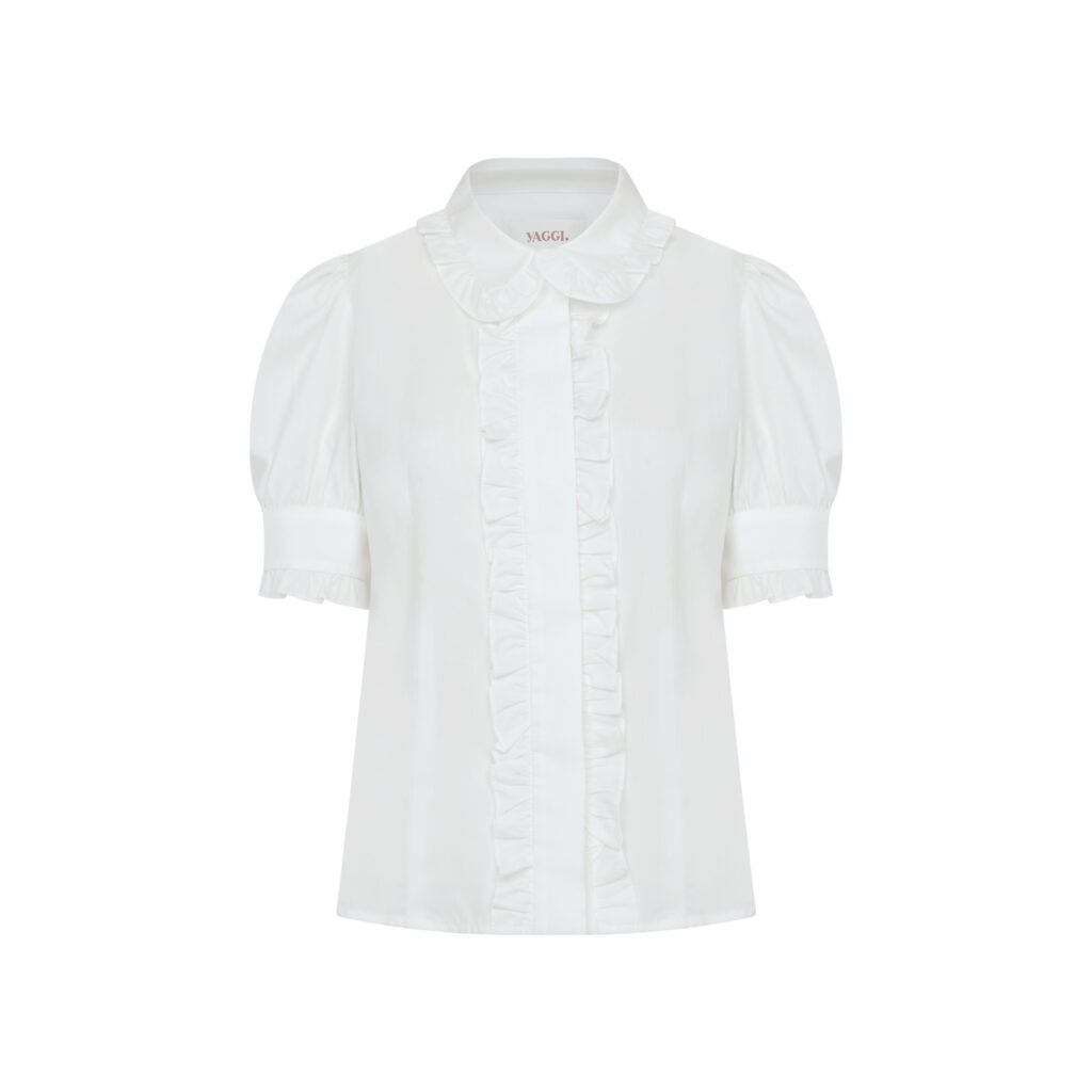 #116 Jill's Pearl White Blouse (바로배송)