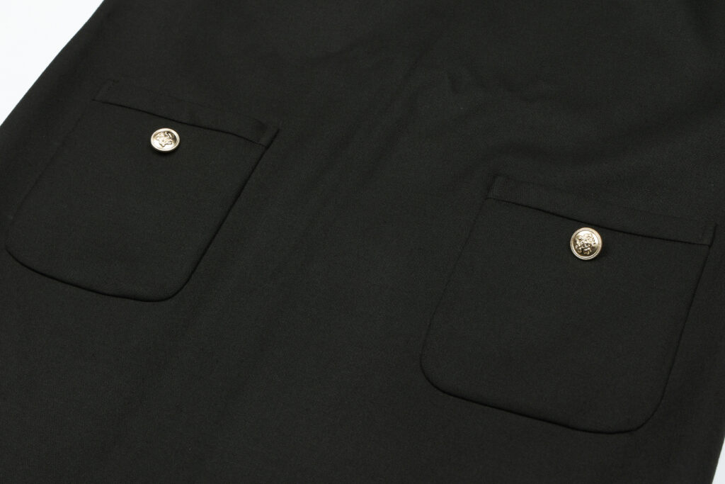 #97 Kate Wool Button Dress (Khaki Green)