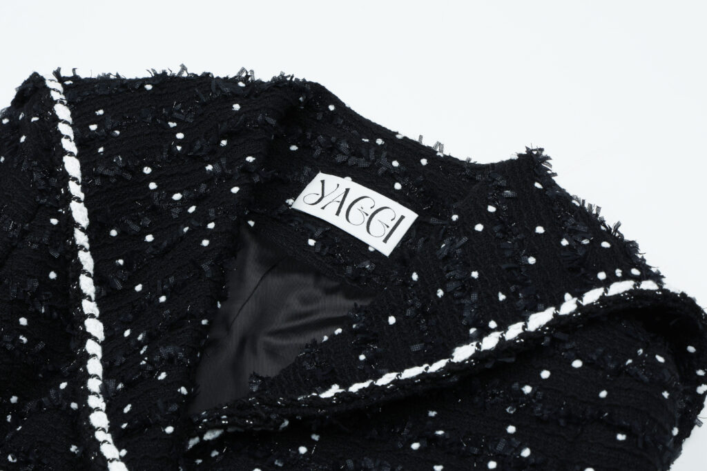 #98 Chelsea B/W Sailor Tweed Jacket (Black)