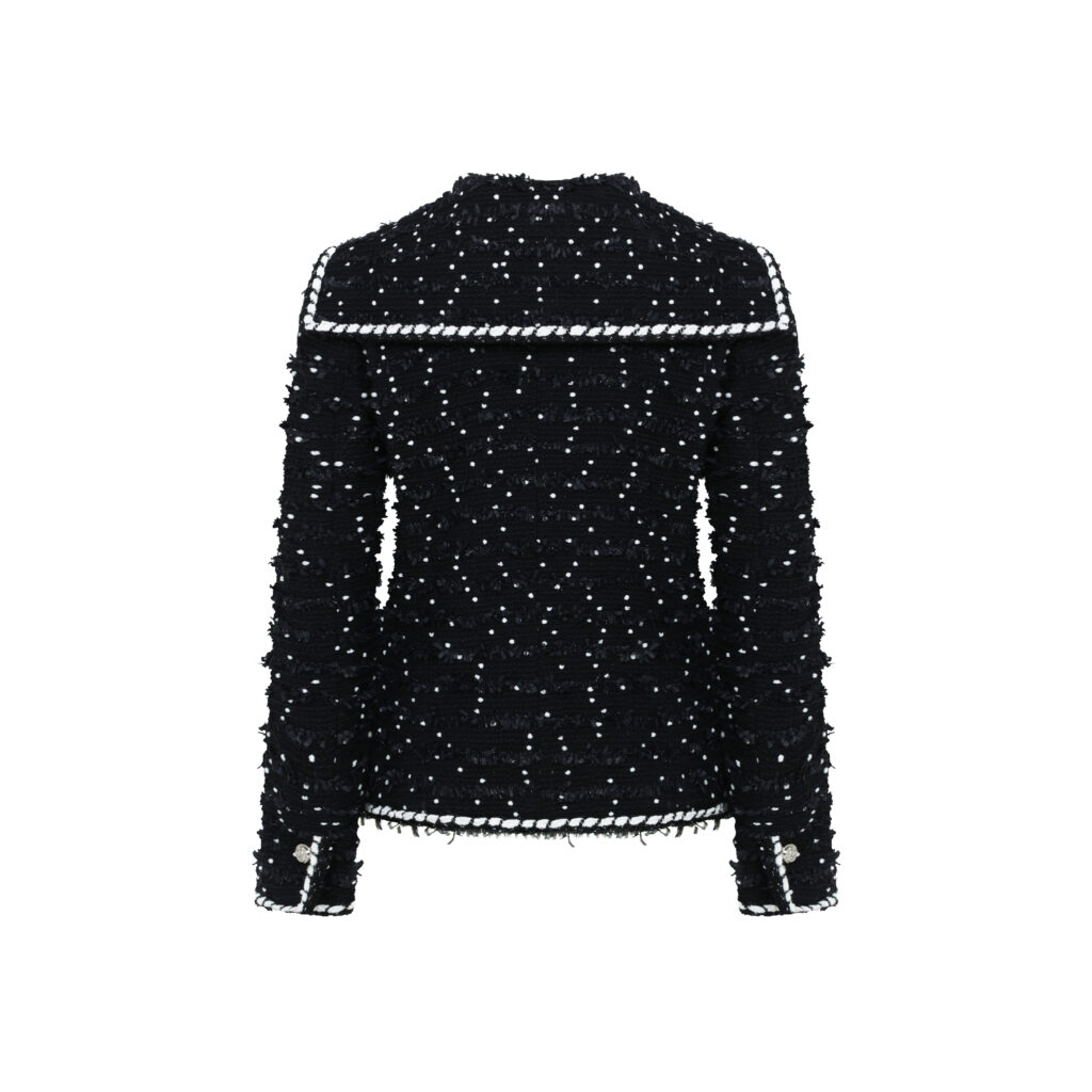 #98 Chelsea B/W Sailor Tweed Jacket (Black)