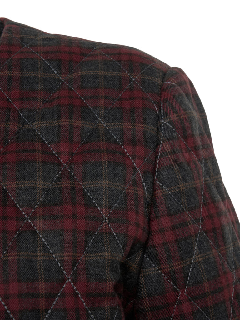 #99.1 New Quilted Jacket ( Check Wool )