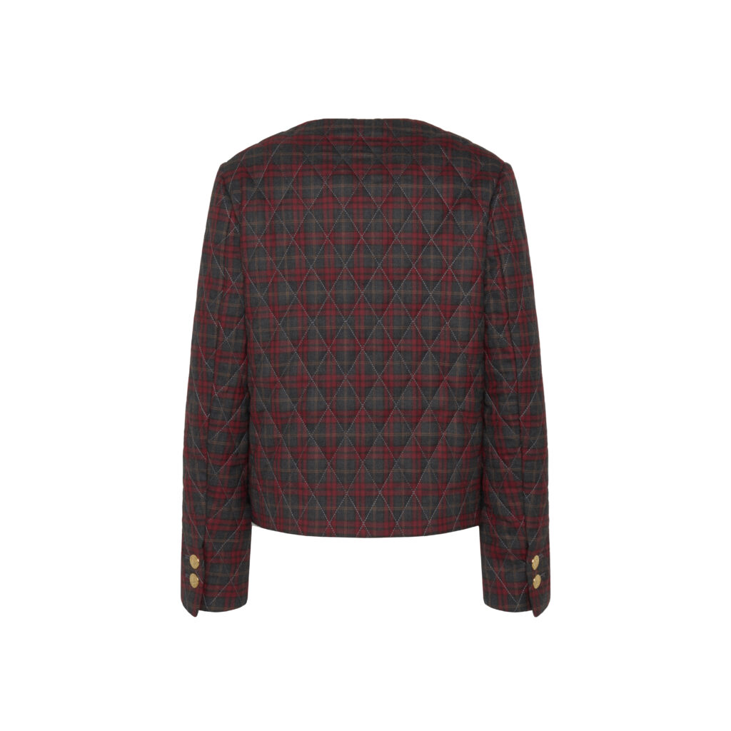 #99.1 New Quilted Jacket ( Check Wool )