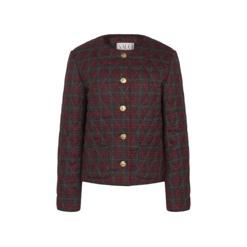 #99.1 New Quilted Jacket ( Check Wool )