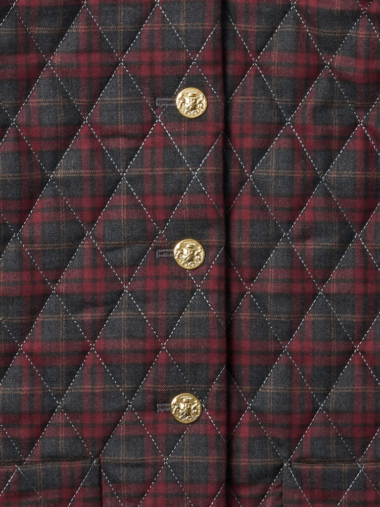 #99.1 New Quilted Jacket ( Check Wool )